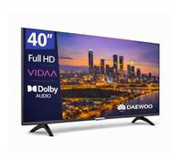 Daewoo 40VB56FV Smart TV 40 Pulgadas Full HD, HDR10, Dolby Audio, WiFi, HDMI, Diseño Sin Marcos (Frameless), Funciones de accesibilidad, Gama 2026