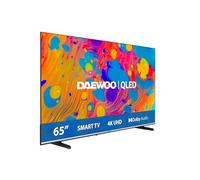Daewoo 65DM55QV QLED Smart TV 65 Pulgadas 4K Ultra HD HDR, Televisor con Dolby Vision & Dolby Atmos, Compatible con Alexa, Diseño sin Marcos, Peana Lateral