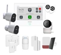 Daewoo AM507L - Sistema inalámbrico sin suscripción, Compatible con Animales, detectores incluidos + cámara de vigilancia Full HD, aplicación móvil incluida