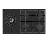 Daewoo BH9GKF51BNH Placa de gas 5 fuegos 90 cm Negra
