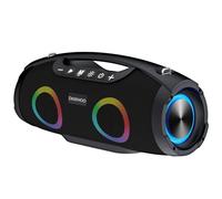 Daewoo Boom Beat Pro - Altavoz Bluetooth portátil de 40 W, Boombox inalámbrico con TWS, AUX, USB, Micro SD, IPX5 Resistente al Agua, Color Negro
