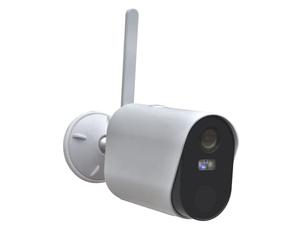 Daewoo - Cámara Independiente inalámbrica WiFi INT/Ext W502 Full HD, detección de Movimiento, visión Nocturna en Color, Sistema de Audio bidireccional, Compatible con Amazon Alexa, Color Blanco