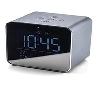 Daewoo DBT-305G Altavoz Bluetooth con Reloj - Color Gris Metalizado