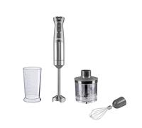 Daewoo Freedom Cordless Pro - Licuadora portátil 3 en 1, batidor y mini picador con tarro incluido, carga rápida, indicadores de batería, motor potente, elegante diseño de aluminio cepillado, portátil