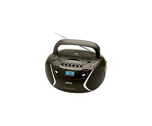 Daewoo Radio CD con Cassette DBU-51 | Reproductor de CD y USB | Mini Cadena de Música | MP3 | Color Negro
