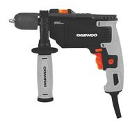 Daewoo Taladro Percutor DAID750L 750W - Velocidad 3.000RPM, Portabrocas 13MM, Función Percusión, Control Velocidad, Mango Auxiliar 700.124