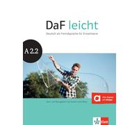DaF leicht a2.2, libro del alumno y libro de ejercicios + dvd-rom: Kurs- und Ubungsbuch A2.2 mit DVD-Rom (SIN COLECCION)