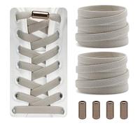 Dafannis Cordones Elásticos - Cordones Zapatillas Deporte - Cordones Elasticos Niños, Adultos - 2 Pares Cordones Sin Atar - 8 mm de Ancho, con Cápsula de Metal, 120cm
