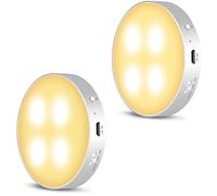 Daffodil LEC022 Luz Nocturna LED Recargable Luz de Noche Sensor Movimiento Interior Luces de Armarios LED Lámpara Nocturna para Dormitorio/Escalera/Sótano/Cocina/Garaje/Gabinete/Pasillo