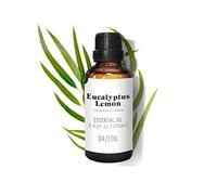 Daffoil Aceite esencial de Eucalipto Limón 100ml 100% Natural, puro y ecológico, BIO, aromaterapia, humidificador