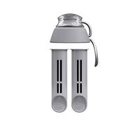 Dafi 2 Filtros de Recambio + Tapón para Botella Soft Deporte con Filtro | Recambios | Purificador, Filtrador de Agua Grifo | Cartuchos | Sin BPA | Filtros de carbón | Gris