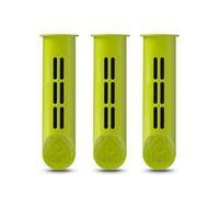 DAFI 3 x filtro de agua para la botella de filtro suave y sólido verde