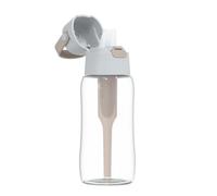 Dafi Botella de Filtro de Agua SOLID Beige, 0,5 L - con Filtro de Carbón activado que mejora el pH, sin BPA, Elimina el sabor y el olor a cloro, fabricada con resistente Tritan™