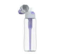 Dafi Botella de Filtro de Agua SOLID Lavender, 0,7 L - con Filtro de Carbón activado que mejora el pH, sin BPA, Elimina el sabor y el olor a cloro, fabricada con resistente Tritan™