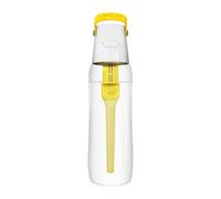 Dafi Botella de Filtro de Agua SOLID Limón, 0,7 L - con Filtro de Carbón activado que mejora el pH, sin BPA, Elimina el sabor y el olor a cloro, fabricada con resistente Tritan™