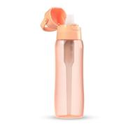 Dafi Botella de Filtro de Agua SOLID Peach Fuz, 0,7 L - con Filtro de Carbón activado que mejora el pH, sin BPA, Elimina el sabor y el olor a cloro, fabricada con resistente Tritan™