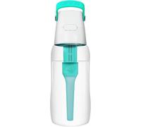 Dafi Botella de Filtro de Agua SOLID Turquesa, 0,5 L - con Filtro de Carbón activado que mejora el pH, sin BPA, Elimina el sabor y el olor a cloro, fabricada con resistente Tritan™