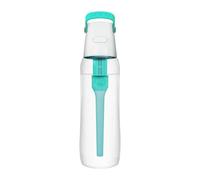 Dafi Botella de Filtro de Agua SOLID Turquesa, 0,7 L - con Filtro de Carbón activado que mejora el pH, sin BPA, Elimina el sabor y el olor a cloro, fabricada con resistente Tritan™