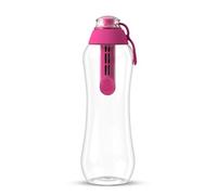 Dafi Botella Filtrante de Agua con un Filtro de Carbón Activado 0,5L, Flamingo - sin BPA, Elimina el sabor y el olor a cloro - para la Escuela, el Gimnasio, los Viajes - Botella Filtradora de Agua