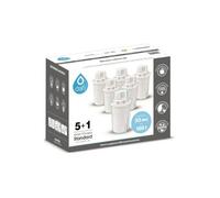 Dafi Filtros Standard Classic compatible con la Jarra Brita Classic, Paquete de 6 - Filtro Carbon Activo - Filtrador de agua, Para el agua dura, Cartucho, Agua Filtrada