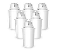 Dafi Filtros Standard Classic compatible con la Jarra Brita Classic, Paquete de 6 - Filtro Carbon Activo - Filtrador de agua, Para el agua dura, Cartucho, Agua Filtrada