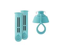 DAFI Juego de 2 filtros + tapón para botella con filtro DAFI Soft | Color morado | Filtros de recambio | Respetuoso con el medio ambiente | Sin BPA | Filtros de carbón | Materias primas certificadas