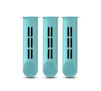 DAFI Juego de 3 filtros | Para las botellas DAFI Soft y Solid | Filtros de recambio | Respetuoso con el medio ambiente | Sin BPA | Filtros de carbón | Materias primas certificadas | Menta