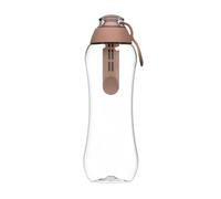 Dafi Soft Botella Filtrante de Agua con un Filtro de Carbón Activado 0,5 l Mocha Mousse, sin BPA, Elimina el sabor y el olor a cloro, el Gimnasio, los Viajes - Botella Filtradora de Agua