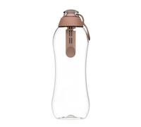 Dafi Soft Botella Filtrante de Agua con un Filtro de Carbón Activado 0,7 l Mocha Mousse, sin BPA, Elimina el sabor y el olor a cloro, el Gimnasio, los Viajes, Botella Filtradora de Agua