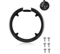 DAFNE Cubre Plato Bicicleta, Cubrecadena Plástico Bicicleta, Protector de Cadena Negro para Dientes, Protector de Eslabones de Cadena de Bicicleta, per Mountain Bike e Biciclette 42 Denti