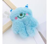 DAFORERAL Lindo juguete de peluche con forma de monstruo con chirriador, juguete masticable para limpieza de dientes y juego interactivo, 11 x 14 cm, adecuado para perros y gatos pequeños y medianos
