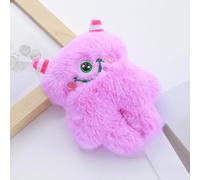 DAFORERAL Lindo juguete de peluche con forma de monstruo con chirriador, juguete masticable para limpieza de dientes y juego interactivo, 11 x 14 cm, adecuado para perros y gatos pequeños y medianos