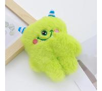 DAFORERAL Lindo juguete de peluche con forma de monstruo con chirriador, juguete masticable para limpieza de dientes y juego interactivo, 11 x 14 cm, adecuado para perros y gatos pequeños y medianos