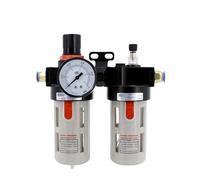 DAFQWEYU Compresor de aire BFC4000 1/2, separador de aceite y agua, filtro regulador, unidad de preparación, combinación FRL (plástico BFC con PMSM)(BFC Plastic w 6mm)