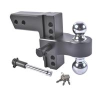 DAFSXZQR Enganche de Remolque Ajustable para Receptor de 2,5 Pulgadas Enganche de caída de elevación de caída de 6 Pulgadas 18500 LBS GTW