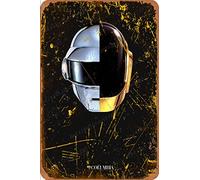 Daft Punk Helmet Random Access Memories Carteles de chapa vintage Cartel de chapa Retro Letrero de metal Placa Arte Decoración de pared 8 × 12 Pulgadas