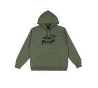 Daft Punk Official Merch Classic Logo Hoodie Sudadera, Army Green, L para Mujer