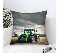 DAFUfbw Fundas De Cojín FT Tractor, 50x50cm Cojines Fundas De Cojines Decorativos para Sofa,Johndeer
