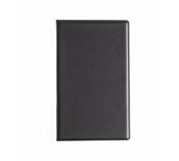 DAG STYLE Risto Lite, Cartera de Cuenta para Restaurante en PVC No Tóxico, Color Negro, 10,5 x 17 cm, 2 Bolsillos Internos, Textura Grabada, Made in Italy