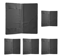 DAG Style Risto Porta Cuenta, PVC, Negro, 12 x 22 cm (Paquete de 5)