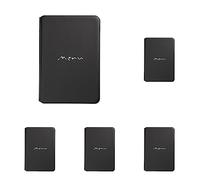 DAG Style Toscana Porta Menú, PVC no toxico, Color Negro, A5, 23x16.2x3 cm, Made in Italy (Paquete de 5)