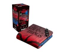 DAGA Manta Eléctrica Stranger Things Eléctrico 160x120 cm - Terciopelo Suave, Termocromático, 6 Temperaturas, Bajo Consumo