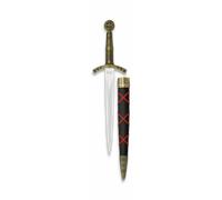 Daga tole 10 negra. hoja de acero inox 24 cm incluye vaina