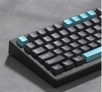 dagaladoo PBT Keycaps,Grey/Dark Blue keycaps 60% 65% 100%, Japanese Style Custom Keycap, ISA Profile Keyboard Key Caps for 60% 65% 75% 100% TKL US Layout Mechanical Keyboard（138keys