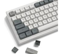 dagaladoo Retro keycaps Japanese Style Double Shot PBT Keycaps Set Dye Sublimation Custom Key Caps 139keys Grey XDA Profile Key Caps Keyboard for Gateron MX Switches Mechanical Keyboard