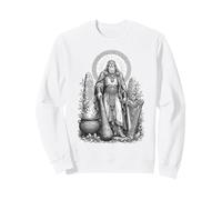 Dagda Celta Padre Dios Sagrado Caldero Línea Arte Sudadera