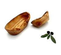 DAGDEG Cuenco decorativo de madera de olivo, cuenco decorativo, cuenco de madera natural, estante para llaves, cuenco para joyas, cuenco para salsas (madera, 20 cm)