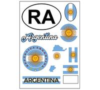 Daged Argentina - Pegatina para tarjeta de pegatinas para coche o moto, bandera AK