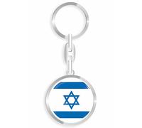 daged Llavero de metal con efecto 3D de Israel + pegatina - RD, multicolor, 33mm