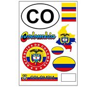 Daged Pegatina para tarjeta de Colombia - Coche Coche Moto Biker Bandera Bandera Decoración AK